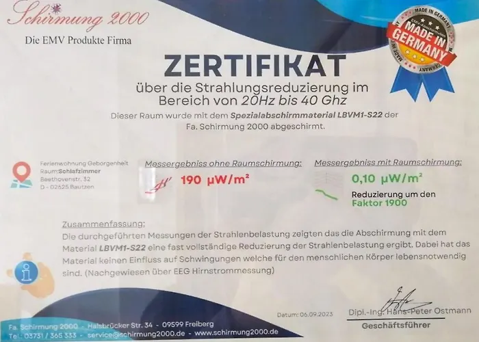 Appartamento Geborgenheit Asza Mit Strahlungsfreien Zonen *